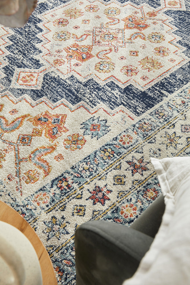 Legacy Tribal Medallion Ecru Rug