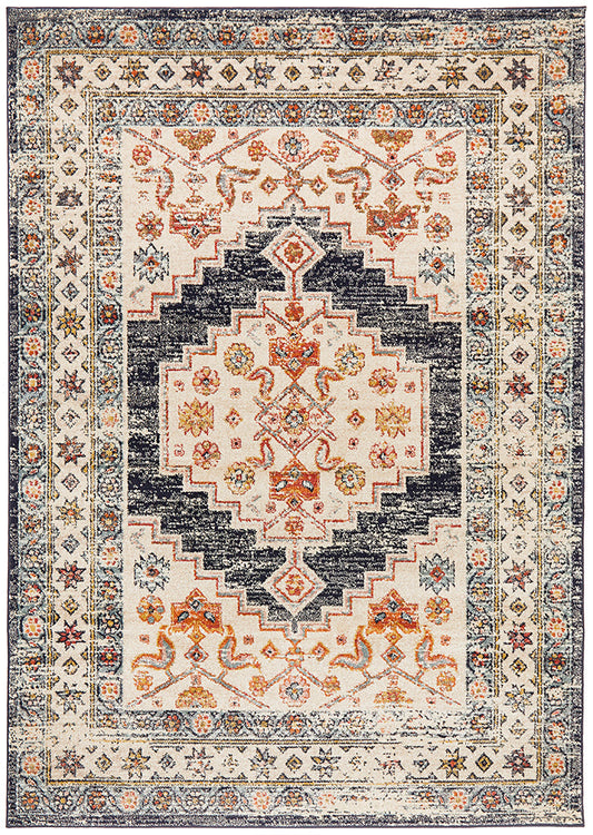 Legacy Tribal Medallion Ecru Rug