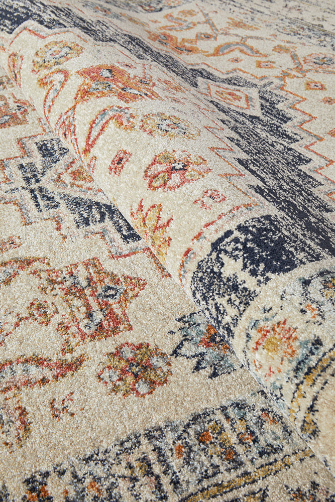 Legacy Tribal Medallion Ecru Rug