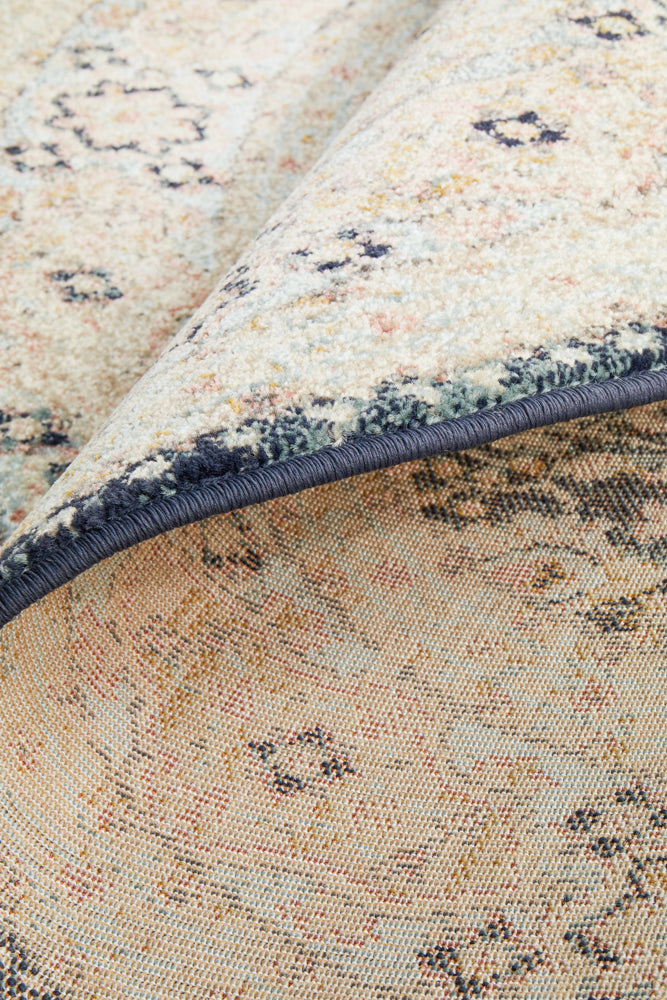Legacy Floral Midnight Round Rug
