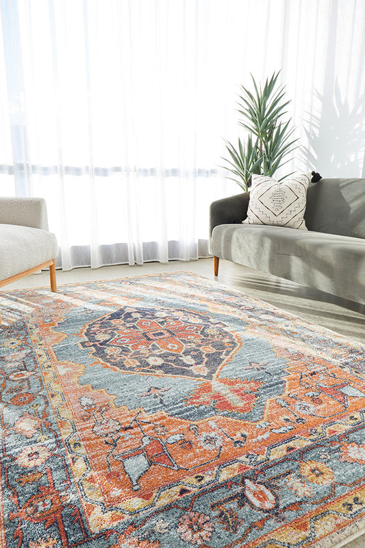 Legacy Emblem Rust Rug