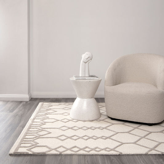 Les Nomades Senso Beige Wool Rug
