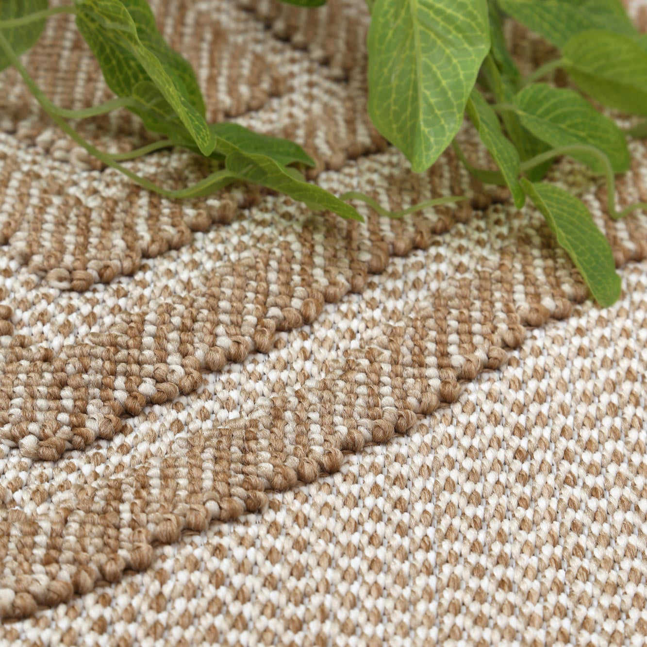 Maldives Modern Indoor/Outdoor Beige Rug (New landed)
