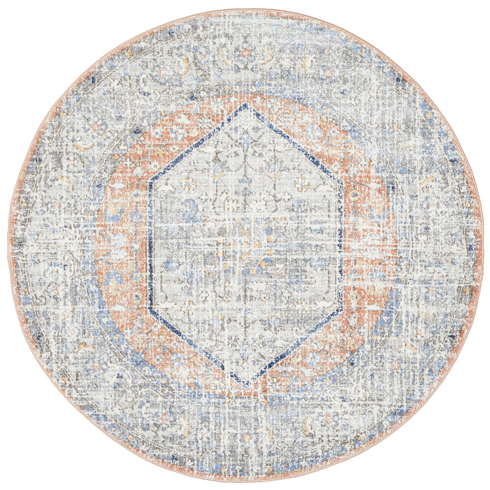 Mayfair Lorissa Peach Round Rug