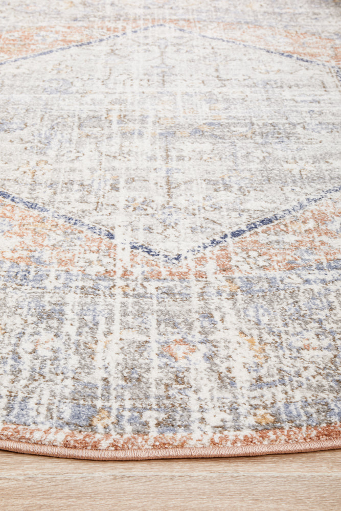 Mayfair Lorissa Peach Round Rug