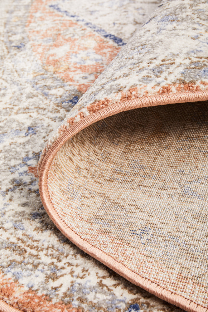 Mayfair Lorissa Peach Round Rug