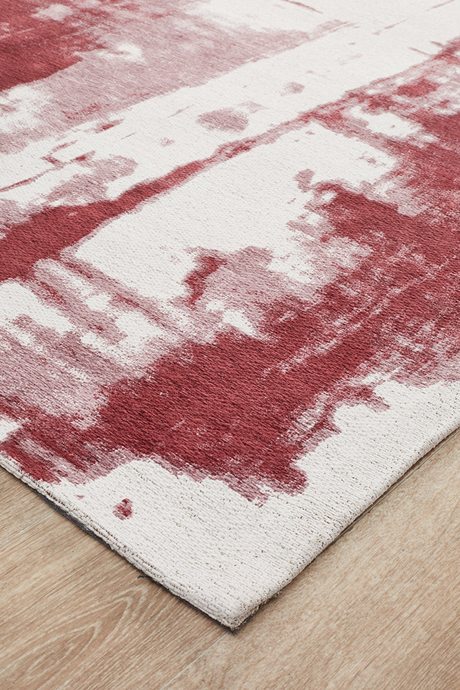 Magnolia Abstract Contemporary Rose Rug