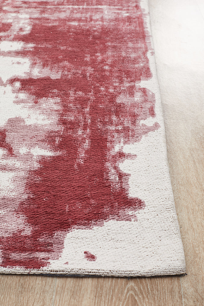 Magnolia Abstract Contemporary Rose Rug