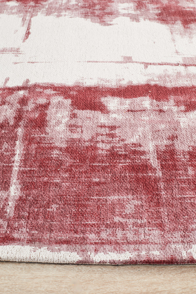 Magnolia Abstract Contemporary Rose Rug