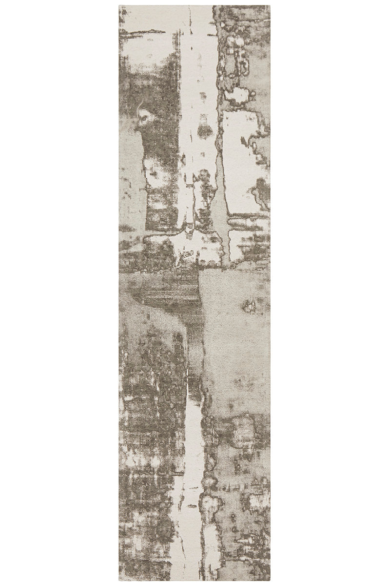 Magnolia Abstract Contemporary Silver Rug