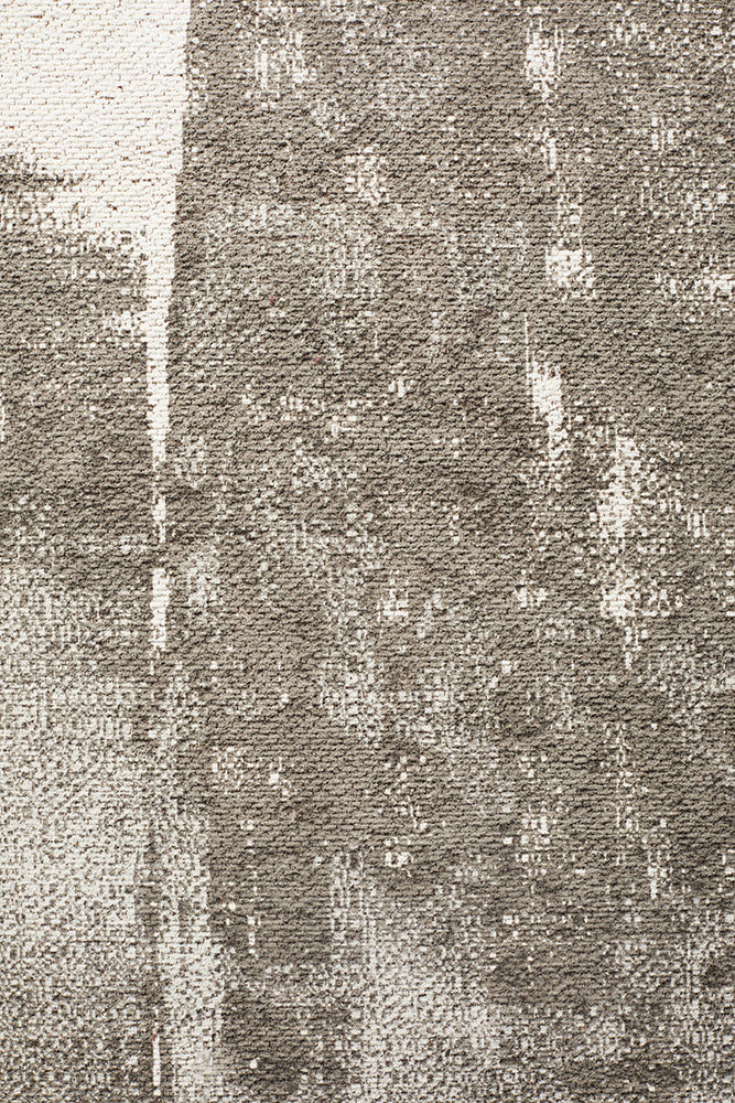 Magnolia Abstract Contemporary Silver Runner Rug