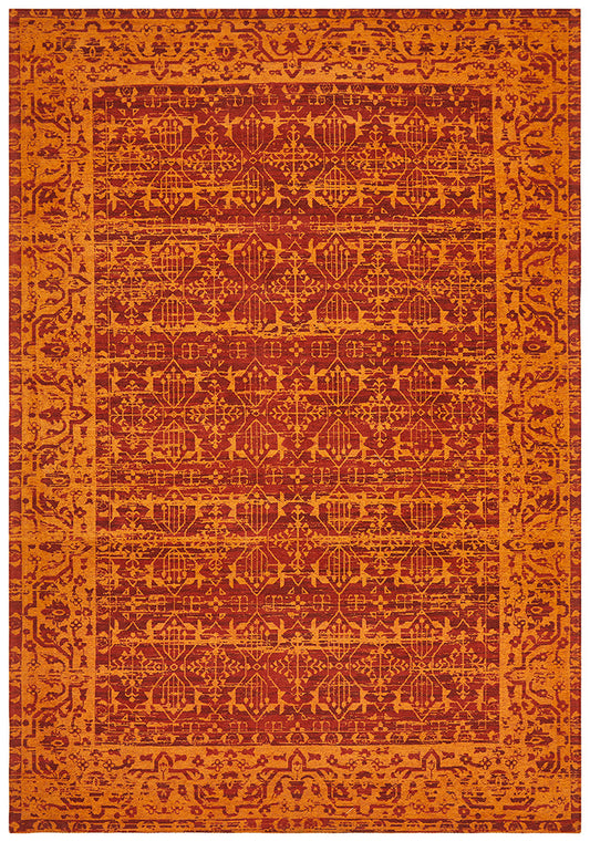 Magnolia Border Paprika Rug
