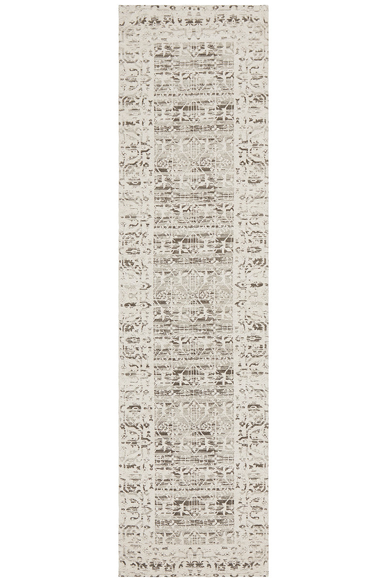 Magnolia Border Silver Rug