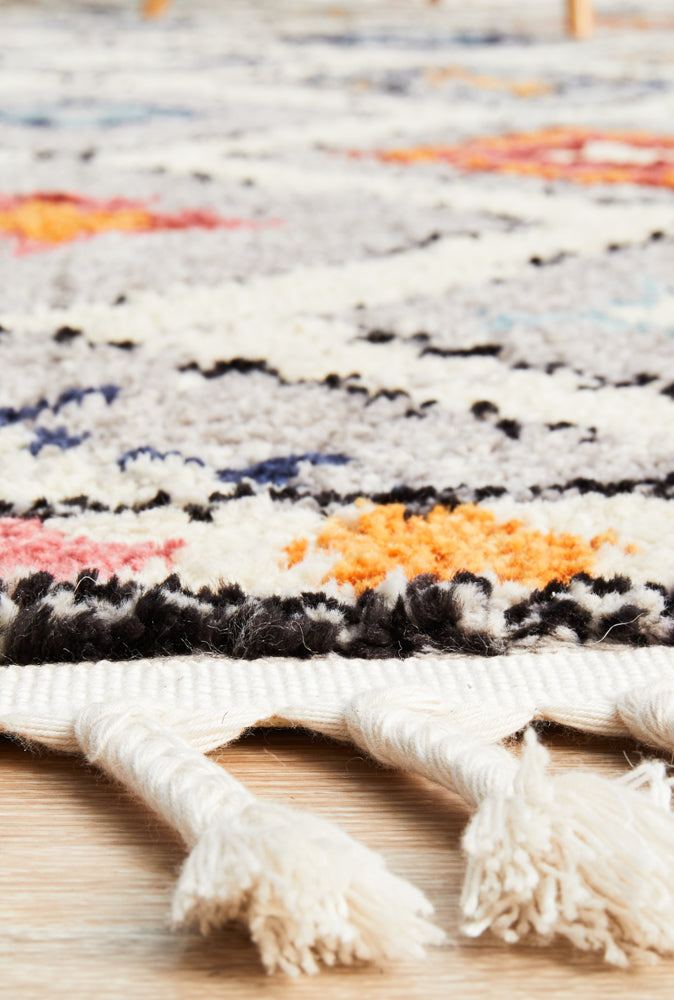 Marrakesh Diamond Grey Rug