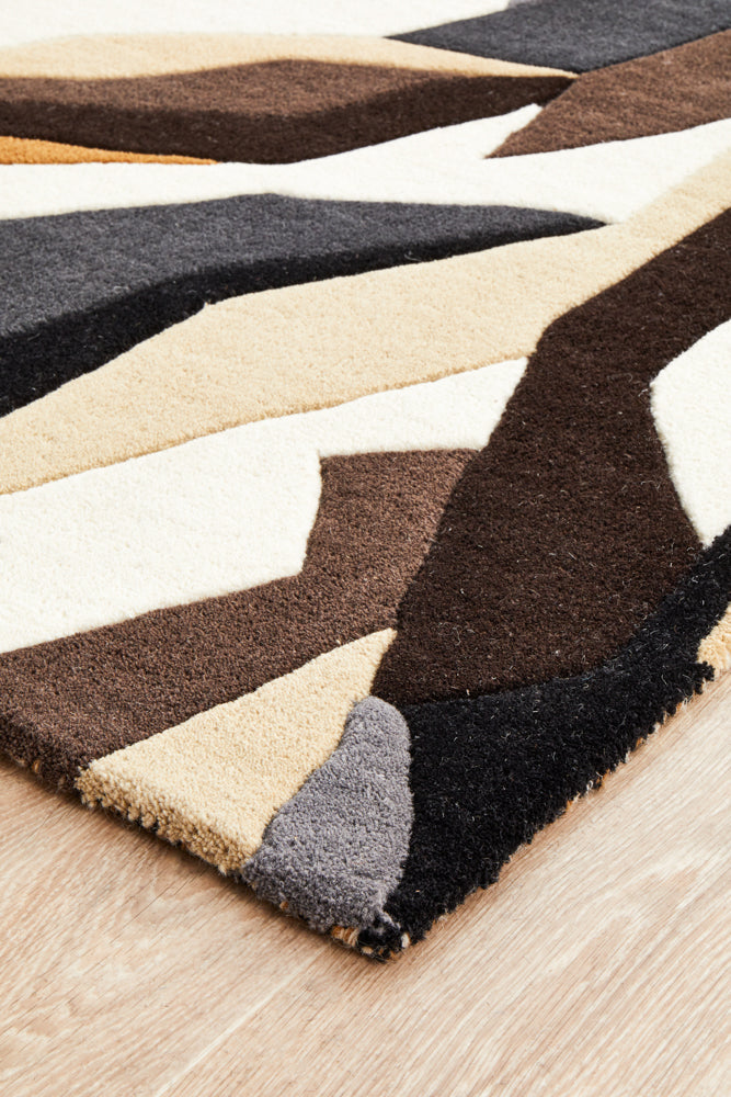Matrix Pure Wool Fossil Runner Rug