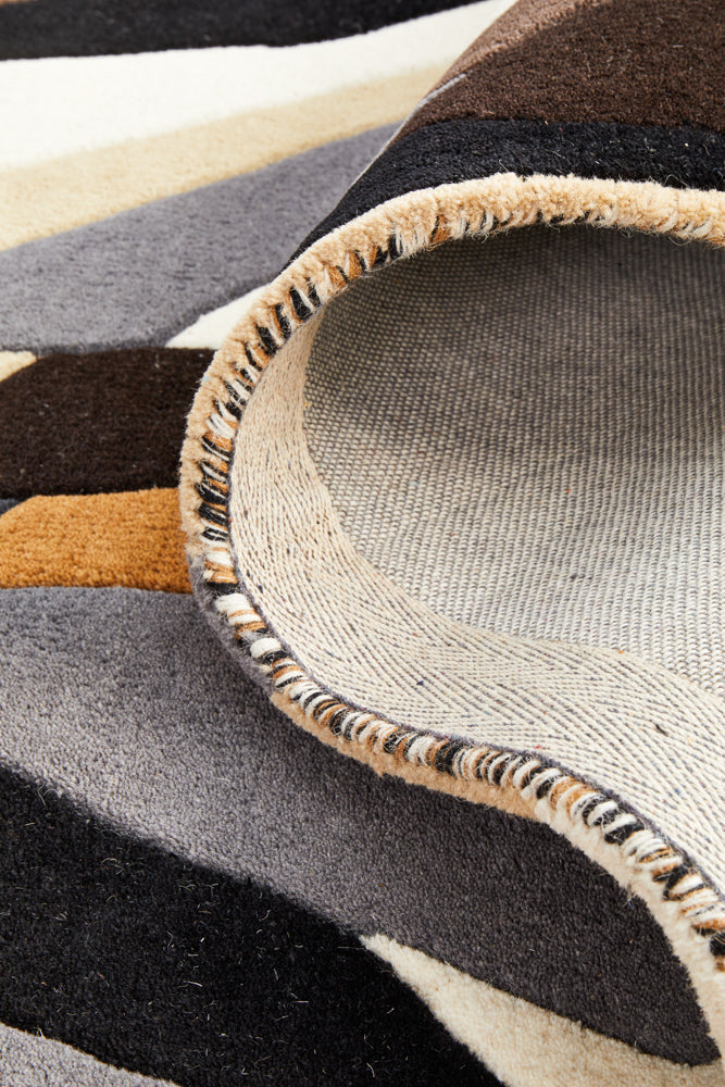 Matrix Pure Wool Fossil Runner Rug