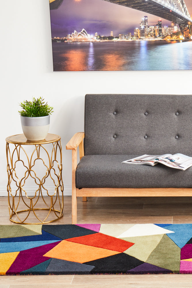 Matrix Pure Wool Crayon Runner Rug