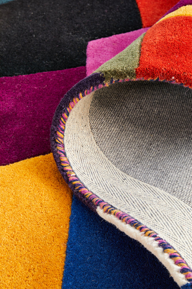 Matrix Pure Wool Crayon Runner Rug