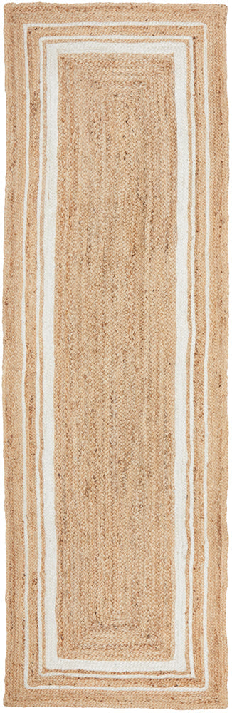 Noosa Border Natural Runner Rug