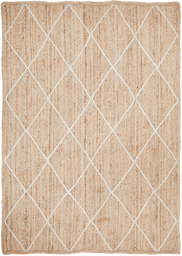 Noosa Diamond Natural Rug