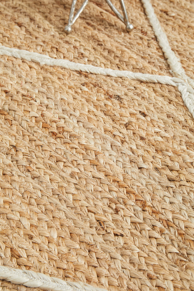 Noosa Diamond Natural Rug