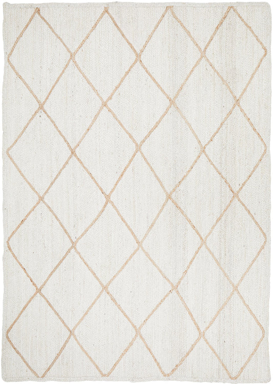 Noosa Diamond White Rug