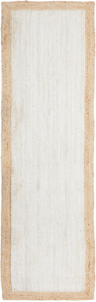 Noosa Border White Natural Rug