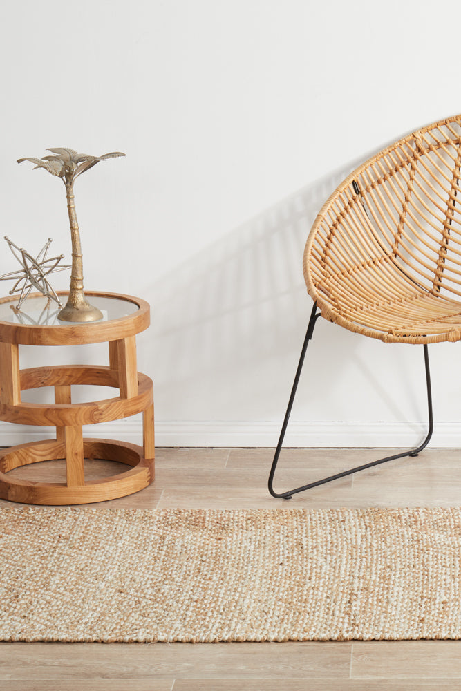 Noosa Lattice Natural Runner Rug