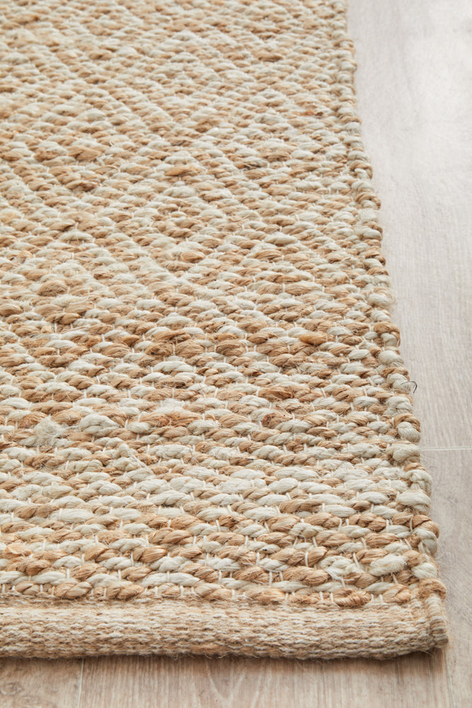 Noosa Lattice Natural Runner Rug