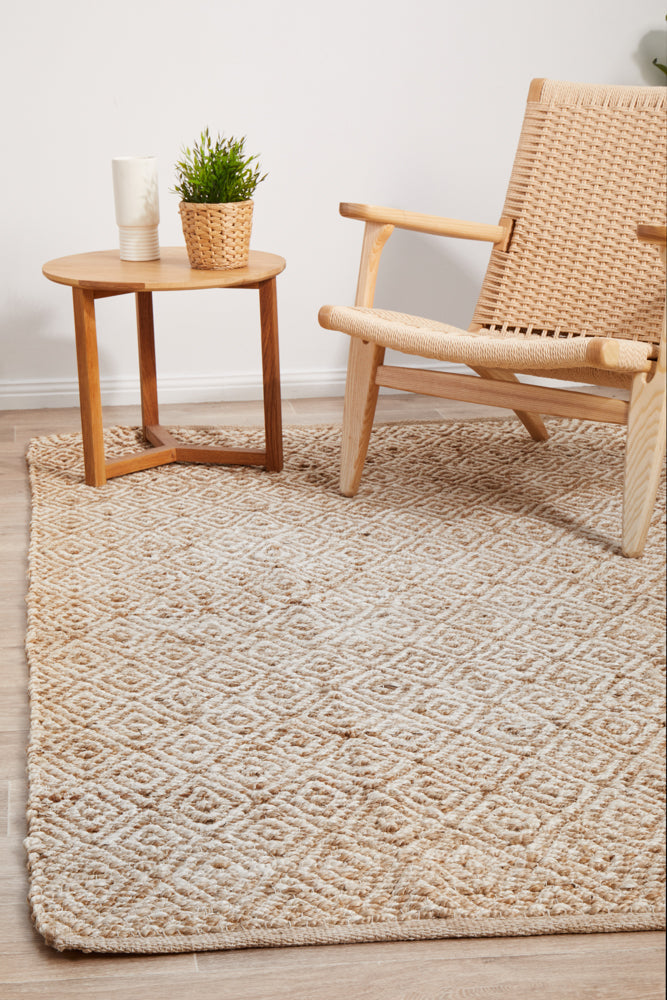 Noosa Lattice Natural Rug