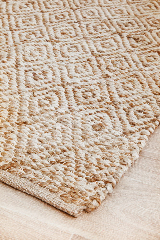 Noosa Lattice Natural Rug