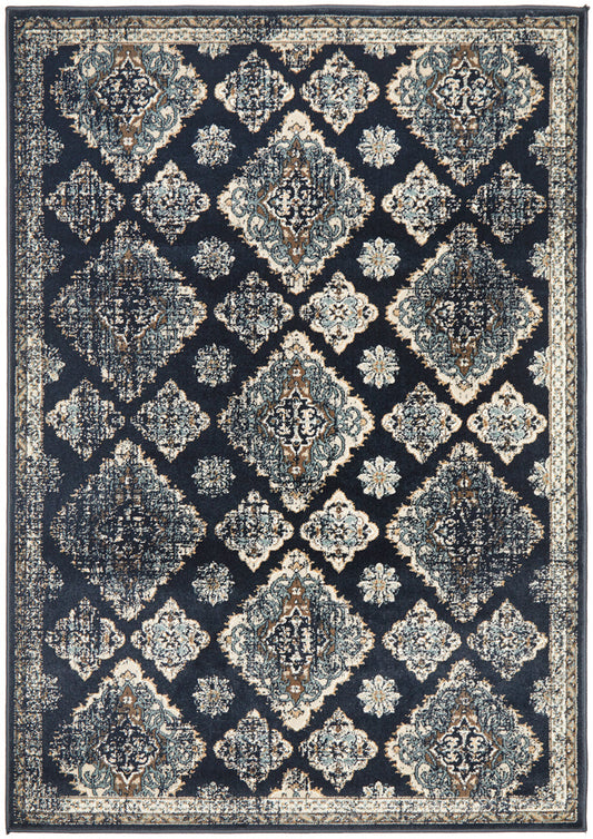 Oxford Timeline Navy Rug