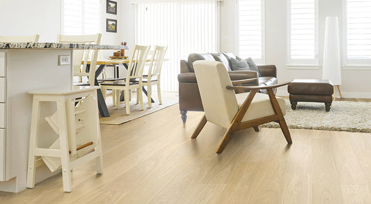Pure Engineered Timber 14mm - Raw Silk – room scene 1
