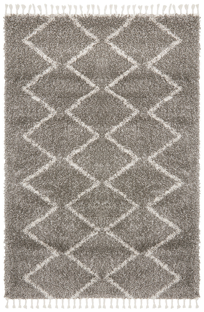 Saffron Tribal Grey Rug