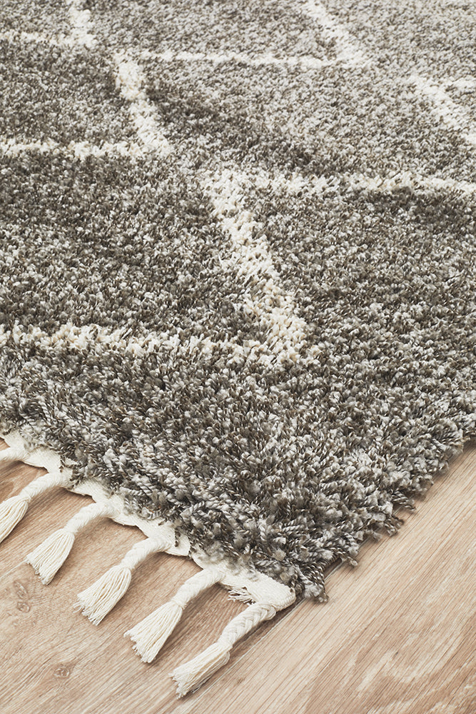 Saffron Tribal Grey Rug