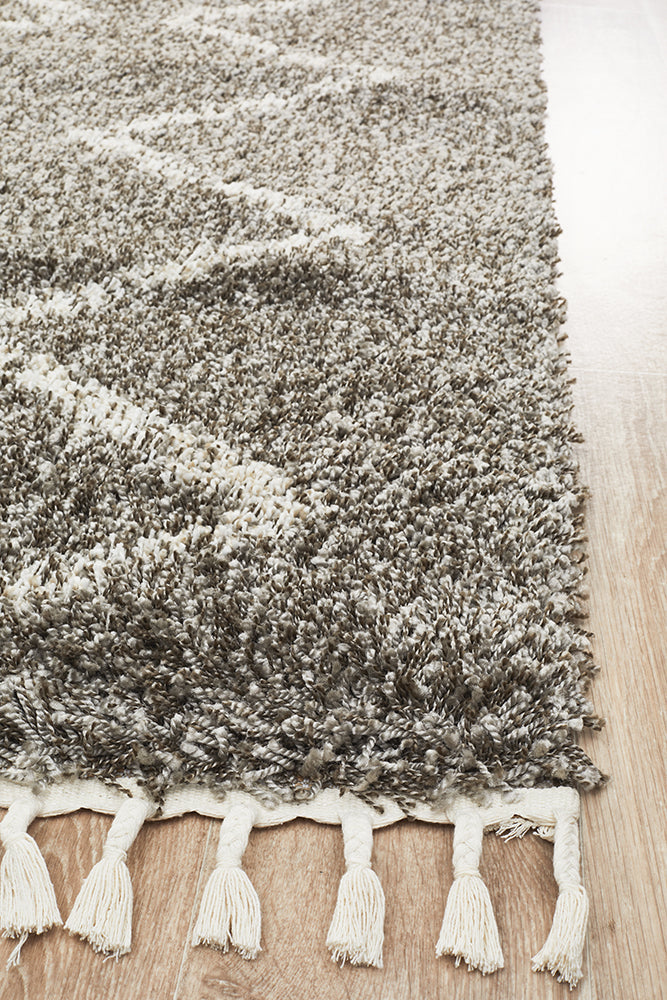 Saffron Tribal Grey Rug