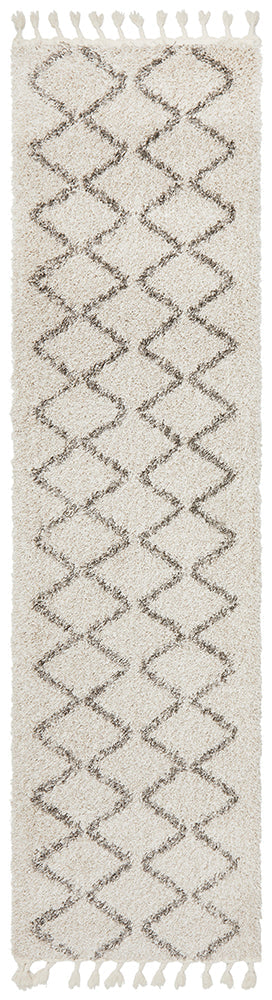 Saffron Tribal Natural Runner Rug