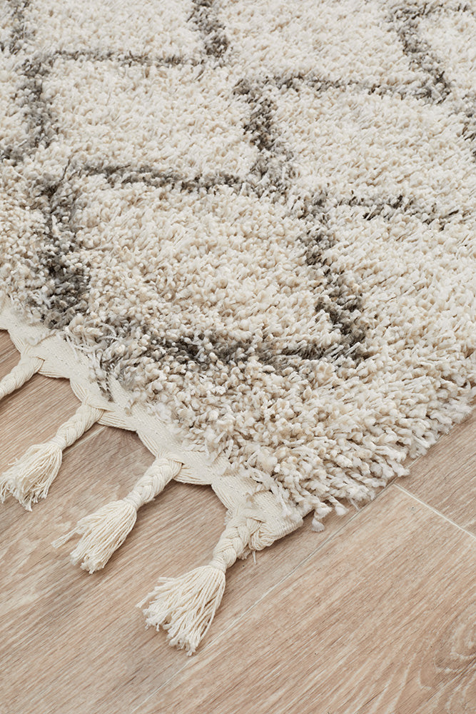 Saffron Tribal Natural Runner Rug