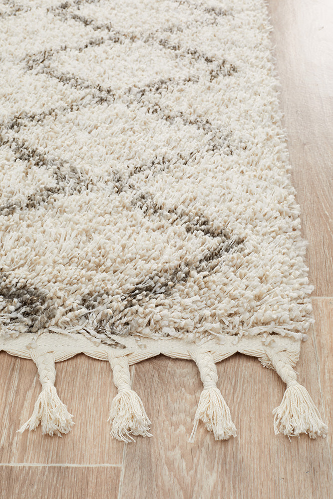 Saffron Tribal Natural Runner Rug