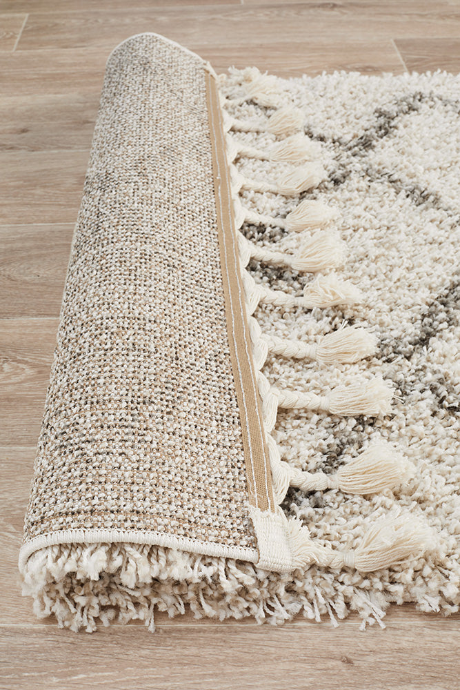 Saffron Tribal Natural Runner Rug