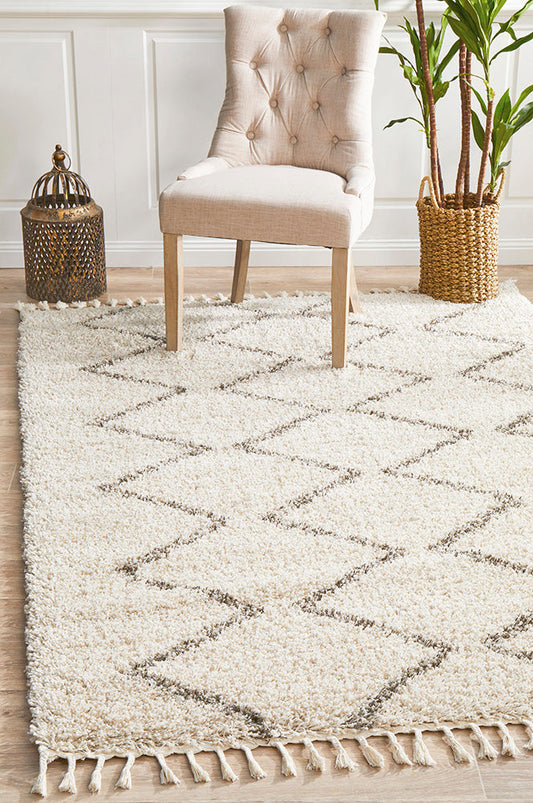 Saffron Tribal Natural Rug