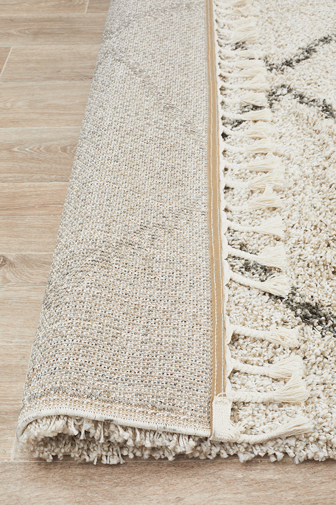 Saffron Tribal Natural Rug