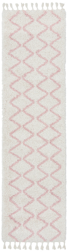 Saffron Tribal Pink Runner Rug