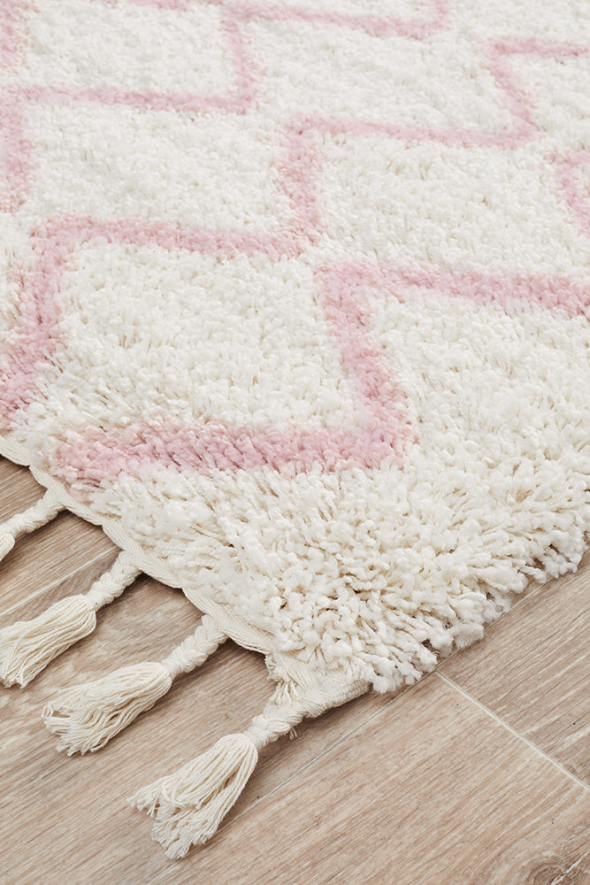 Saffron Tribal Pink Runner Rug