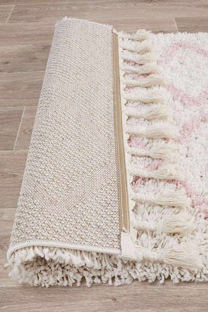 Saffron Tribal Pink Runner Rug
