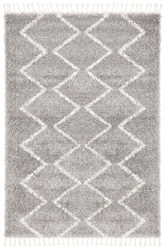 Saffron Tribal Silver Rug