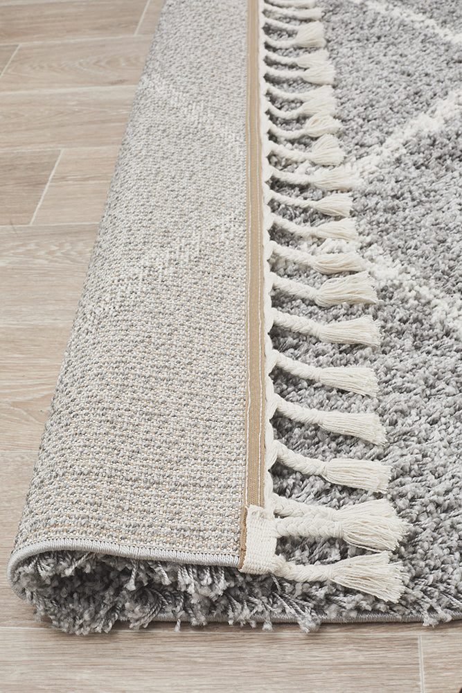 Saffron Tribal Silver Rug