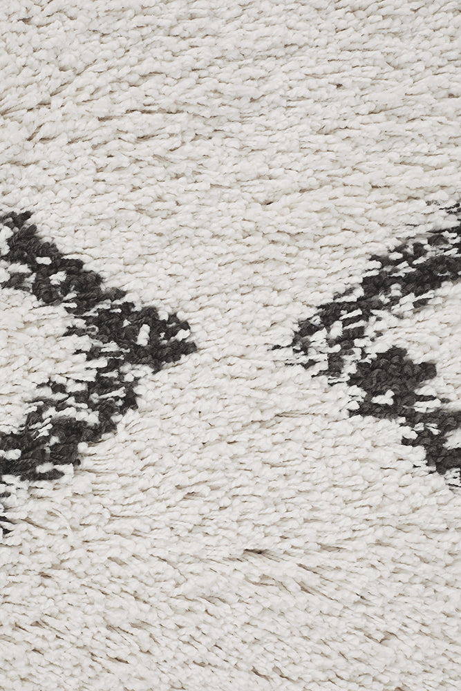 Saffron Tribal White Rug