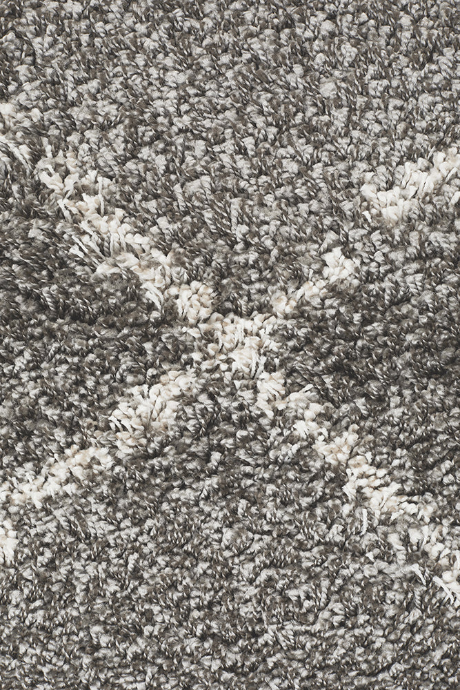 Saffron Diamond Lattice Grey Rug