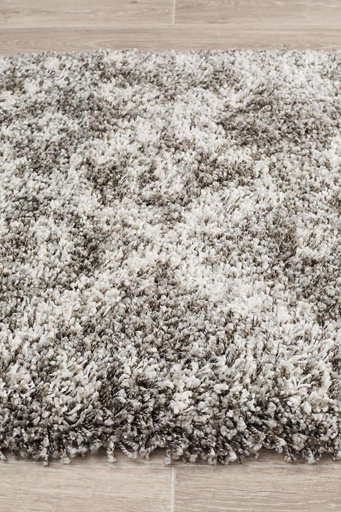 Saffron Tribal Lattice Grey Runner Rug